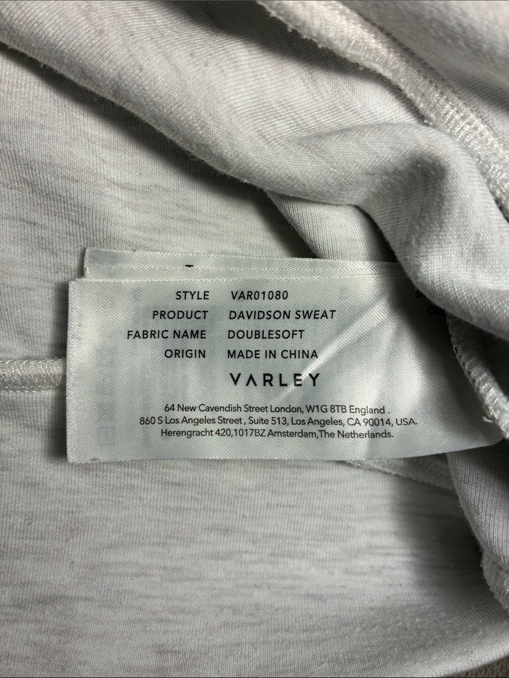 Varley Davidson Sweat Heather Gray Quarter-Zip Pullover Sweatshirt Women’s Sz S - Picture 4 of 11